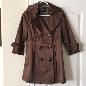 Brown Button Jacket Medium